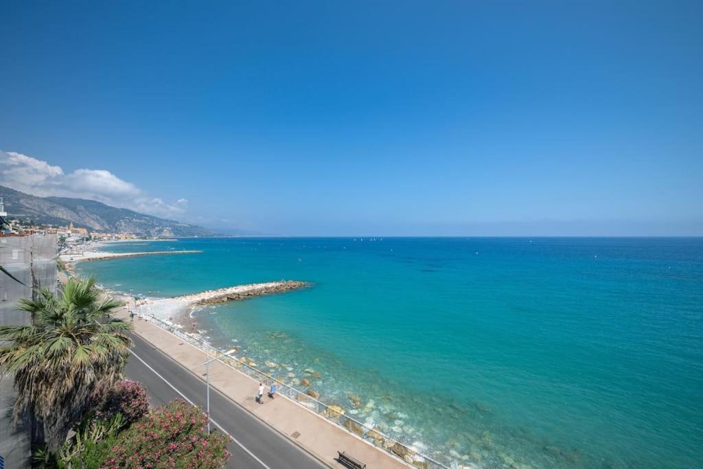 Le Panorama -Vue Exceptionnelle - Dernier Etage - Front De Mer Ментона Экстерьер фото