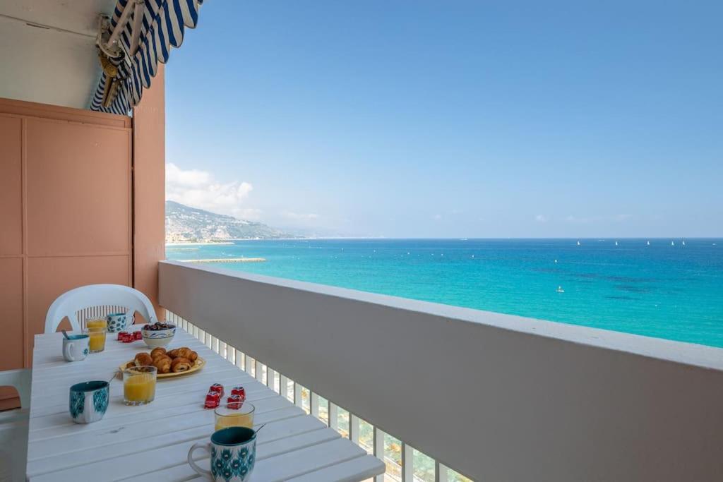 Le Panorama -Vue Exceptionnelle - Dernier Etage - Front De Mer Ментона Экстерьер фото