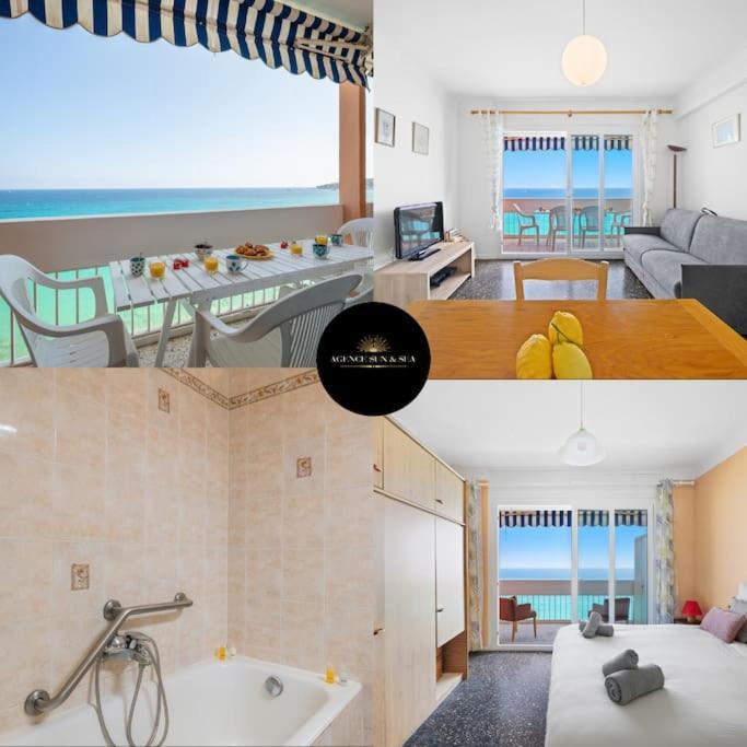 Le Panorama -Vue Exceptionnelle - Dernier Etage - Front De Mer Ментона Экстерьер фото